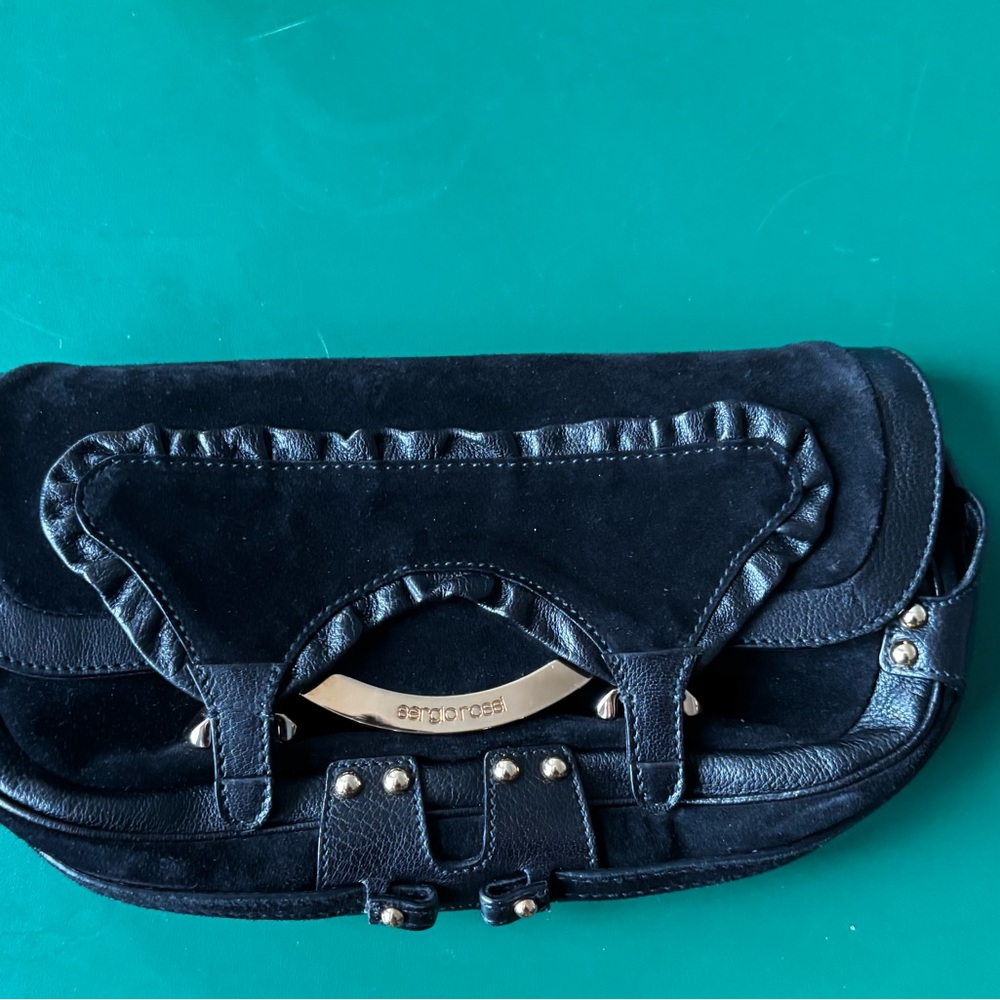 Sergio Rossi Black Leather Women's Bag